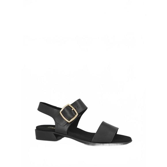 NEW MUNRO women's cleo sandal in black leather - Picture 1 of 6